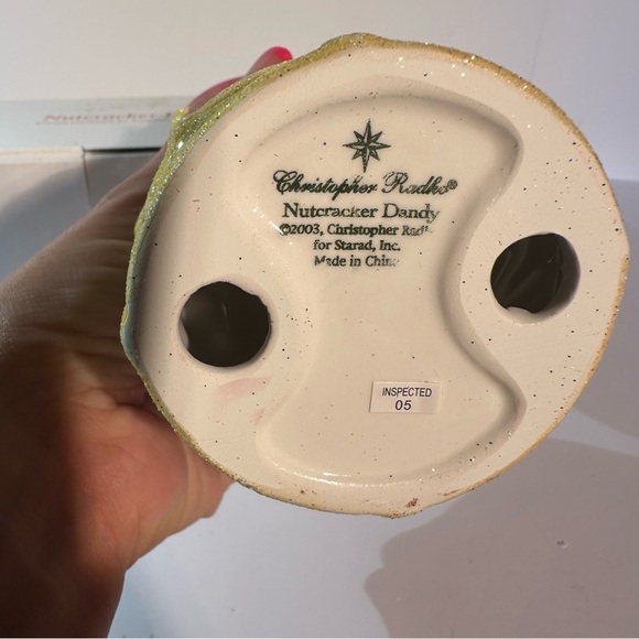 Christopher Radko Single Nutcracker Dandy Candleholder 2003 Christmas Multicolor - Picture 5 of 12